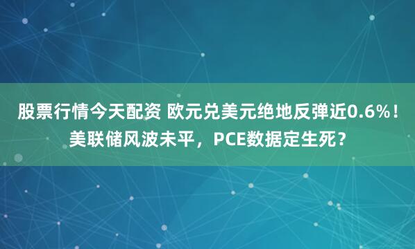 股票行情今天配资 欧元兑美元绝地反弹近0.6%！美联储风波未平，PCE数据定生死？